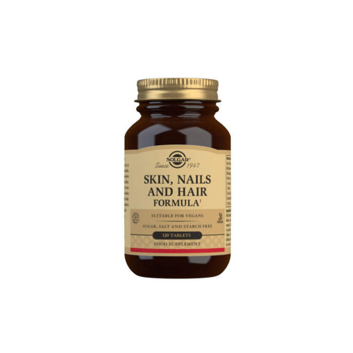Solgar Comprimidos para Piel, Uñas y Cabello - Paquete de 120