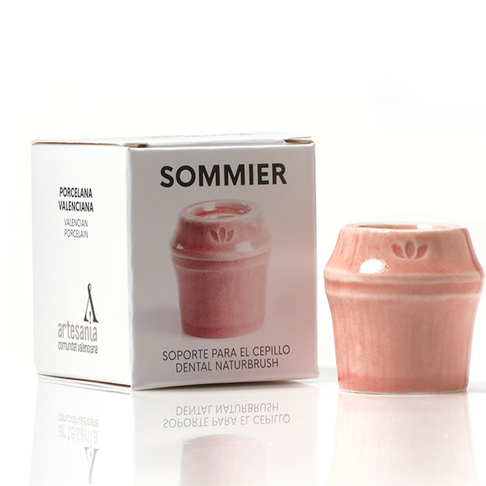 Naturbrush Somier Soporte Cepillo Dental Rojo