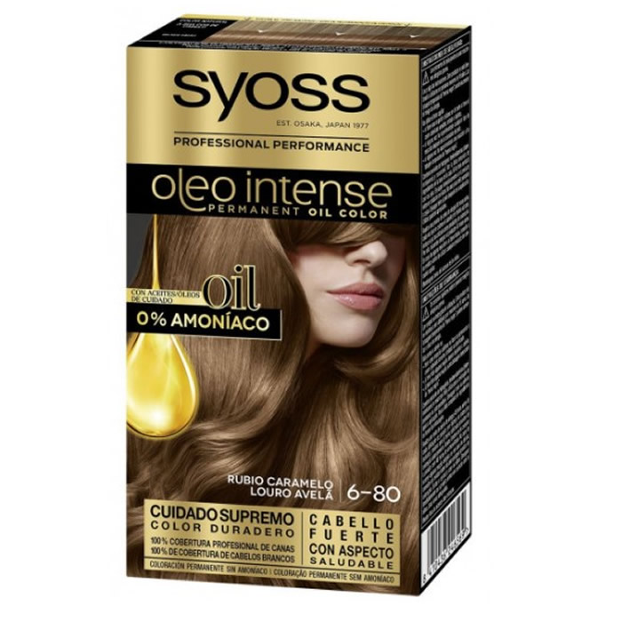 Syoss Oleo Intense Permanent Matu Krāsa 6-80 Karameļu Blonde