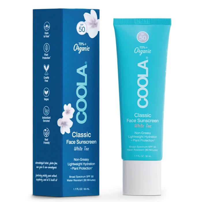 Coola Classic Face Bio-Sonnenschutzlotion Weißer Tee Spf50 50 ml