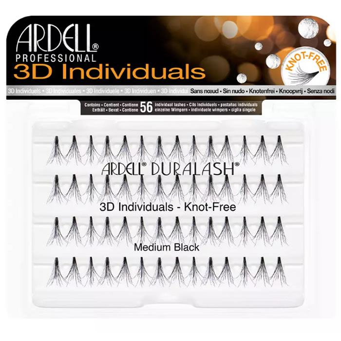 Ardell individuelle falske øjenvipper Position 3D Medium Sort