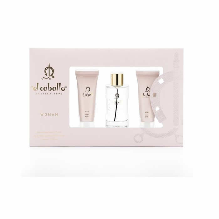 El Caballo Woman Eau De Toilette Spray 100 ml Škatla 3 Izdelki