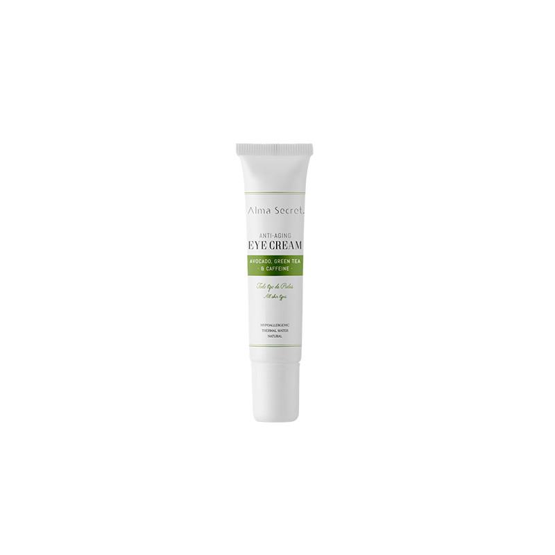 Alma Secret Crema de Ojos Antiedad Con Aguacate, Té Verde y Caffeína 10ml
