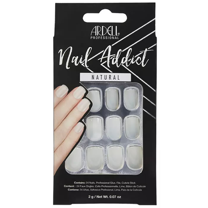Ardell Nail Addict természetes négyzet alakú műkörmök