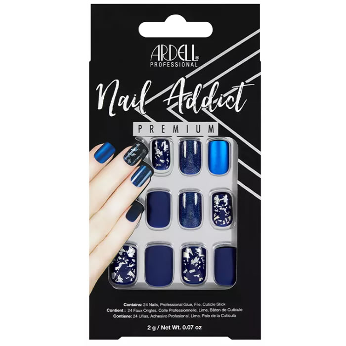 Ardell Nail Addict Uñas Postizas Azul Mate