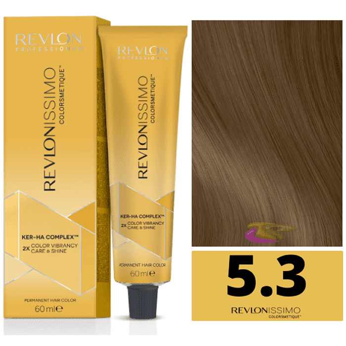 Revlon Revlonissimo Colorsmetique 5.3 světle zlatohnědá 60ml