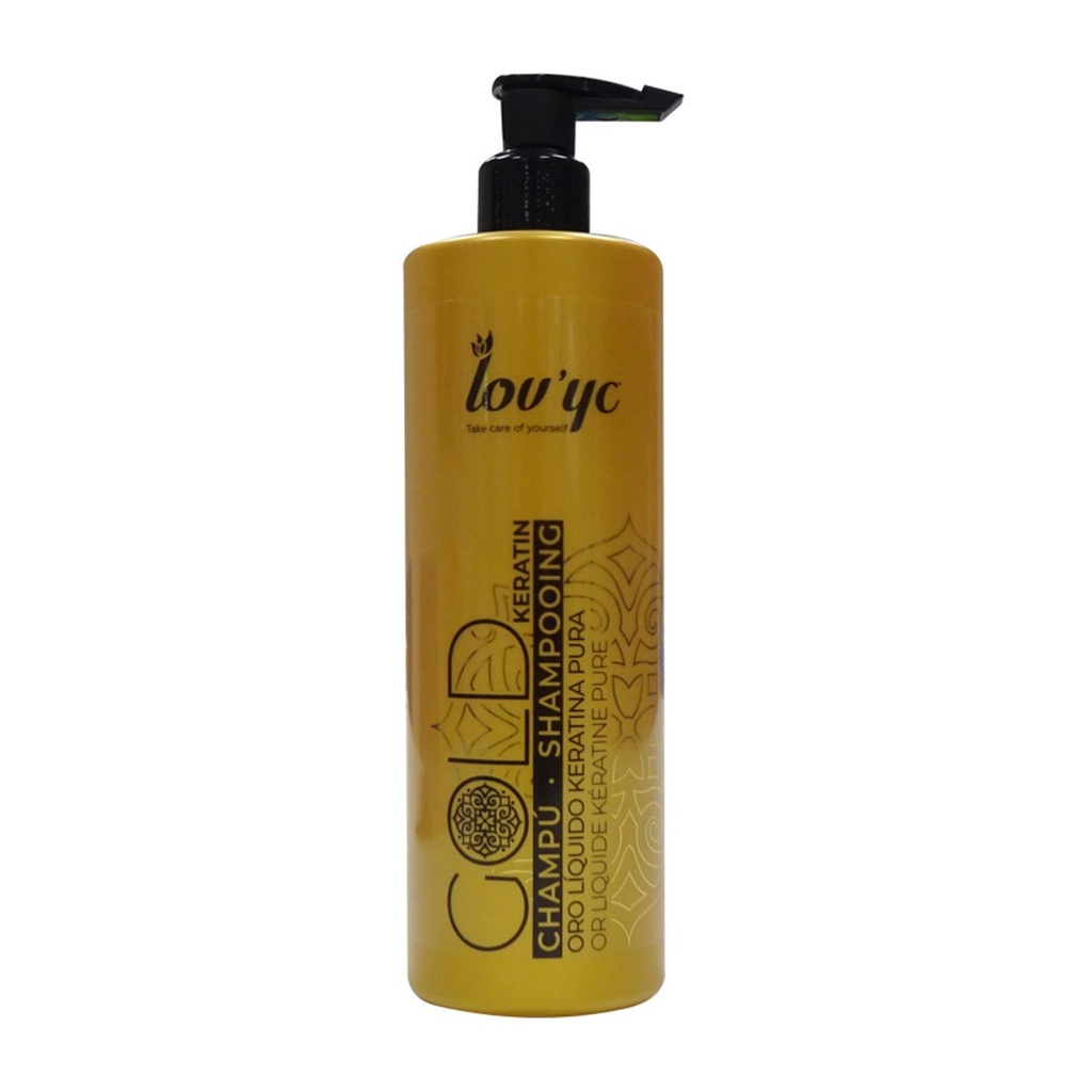 Elie Saab Lovyc Gold Keratin Champu Cabello Seco 500 ml