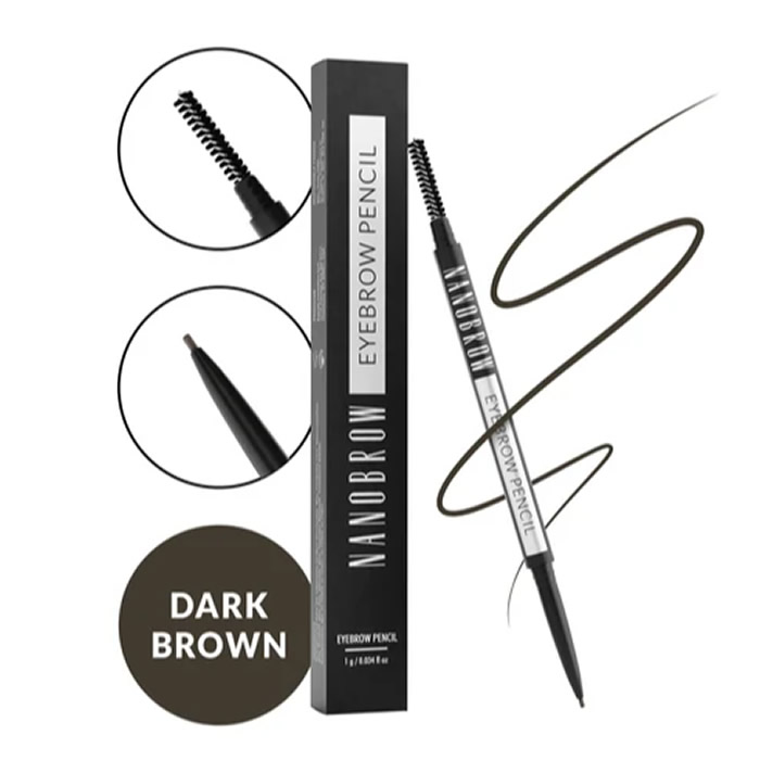 Nanobrow Wenkbrauwpotlood Donkerbruin 1g