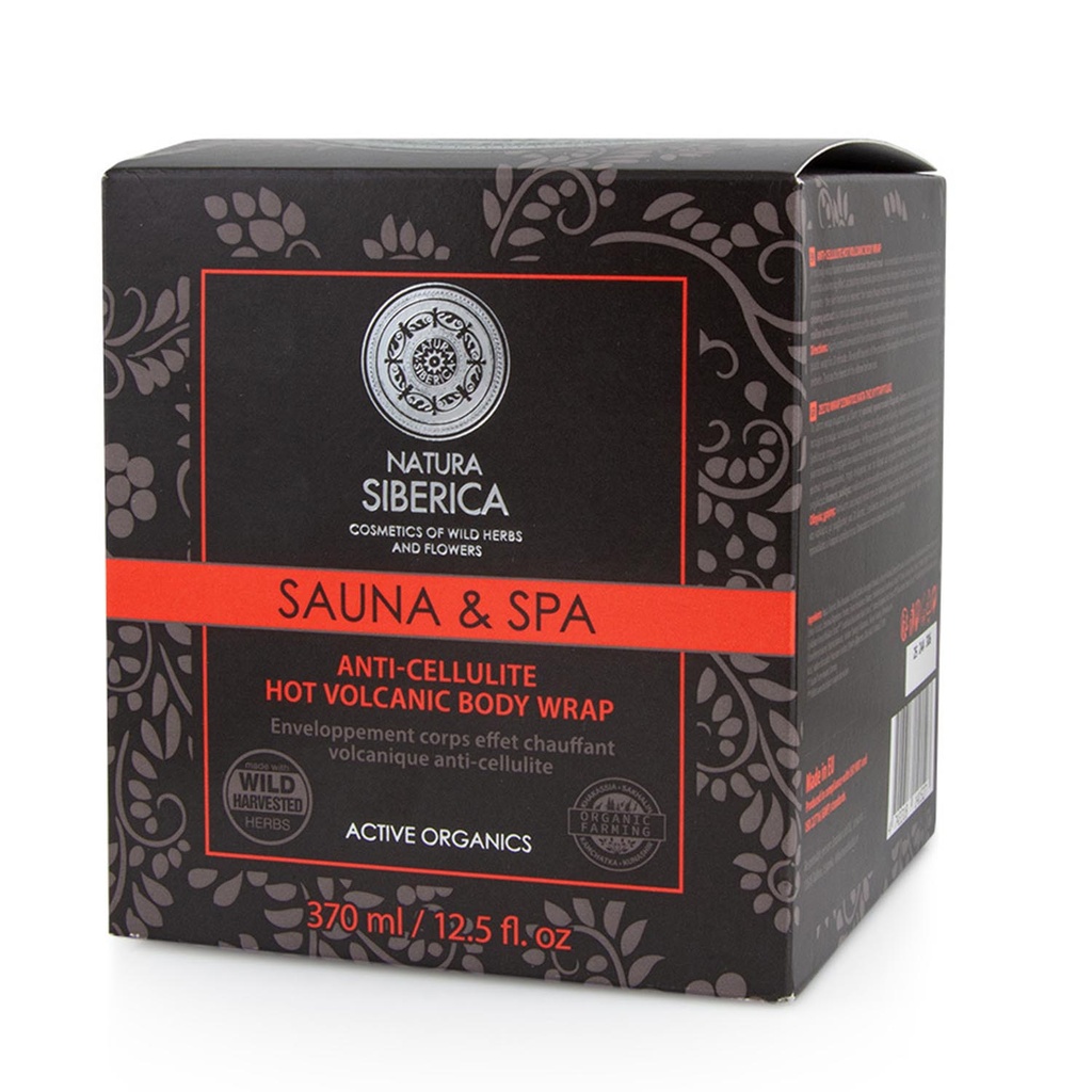 Natura Siberica Sauna y Spa Envoltório Corporal Anticelulítico Quente Vulcânico 370ml