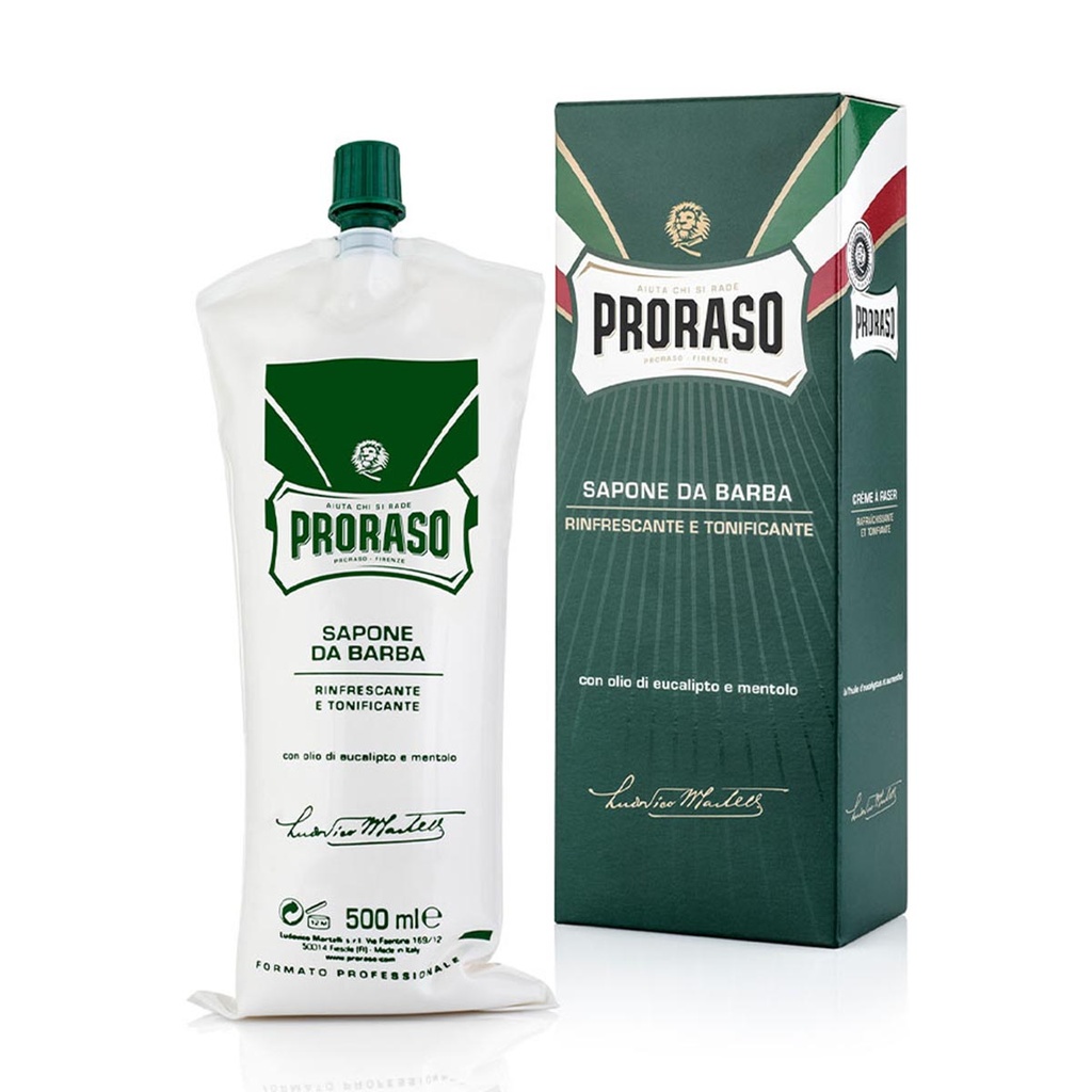 Proraso Profesional Crema De Afeitado Eucalipto-Mentol 500 ml