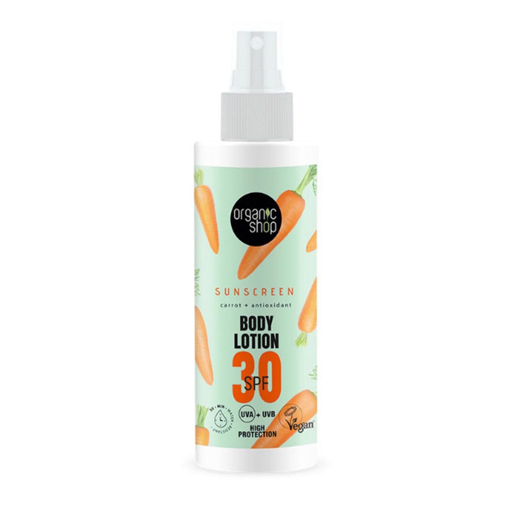 Bio Shop Carrot Locion Corporal Spf30 150ml