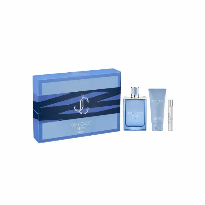 Jimmy Choo Man Aqua Eau De Toilette Spray 100ml Doos 3 Producten