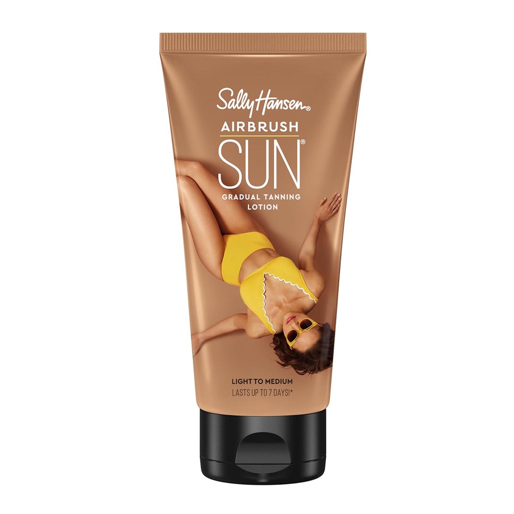 Sally Hansen Airbrush Sun Loción Bronceadora Gradual Claro a Medio 175ml