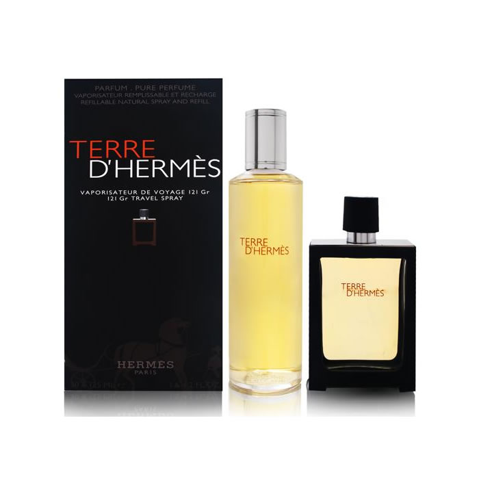 Terre D'hermes Eau De Perfume hervulbare spray 30 ml doos 2 producten