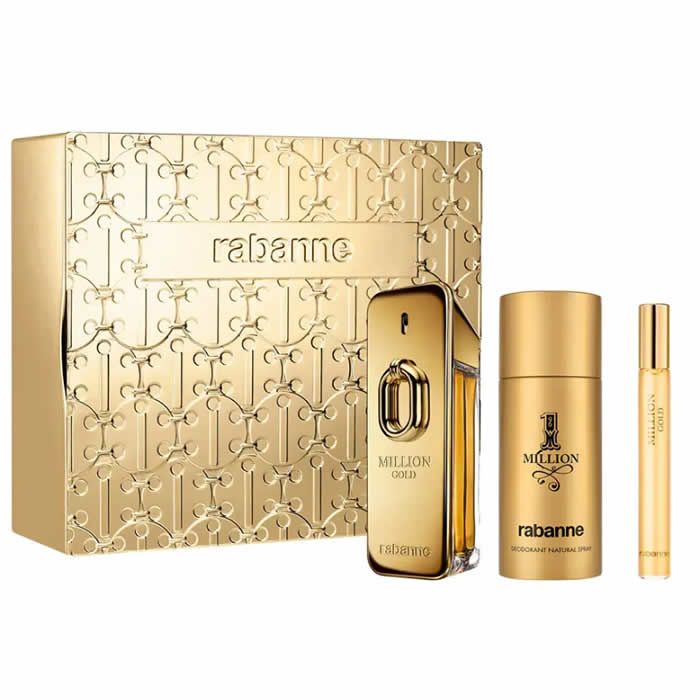 Rabanne Million Gold Eau de Parfum Intense Spray 100ml Doos 3 Producten