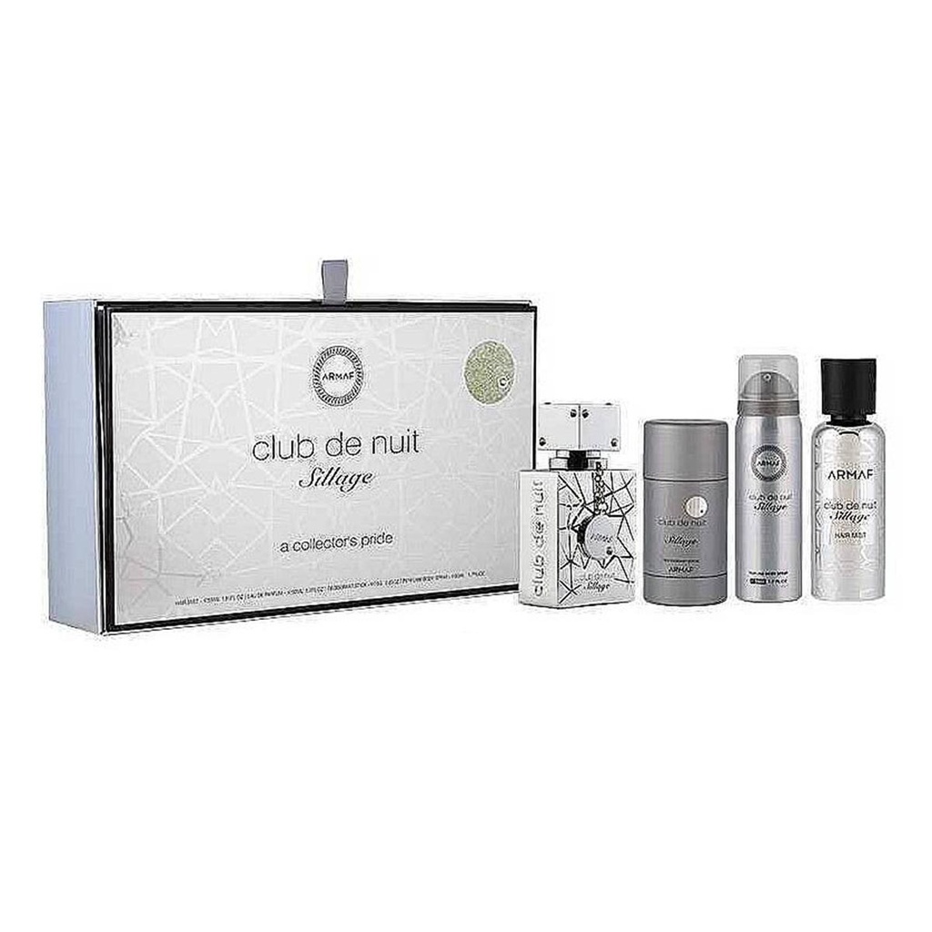 Armaf Club De Nuit Sillage Eau De Parfum 30un Purškiamas plaukų dulksna 55 ml Dezodorantas, 75 ml Purškiamasis Corporal Perfumado 50 ml Vaporizador