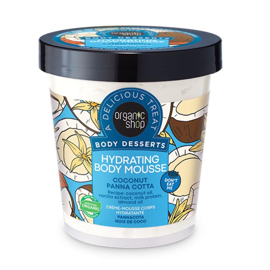 Biologische winkel Hydraterende Espuma Corporal Kokosnoot en Pannacotta 450ml