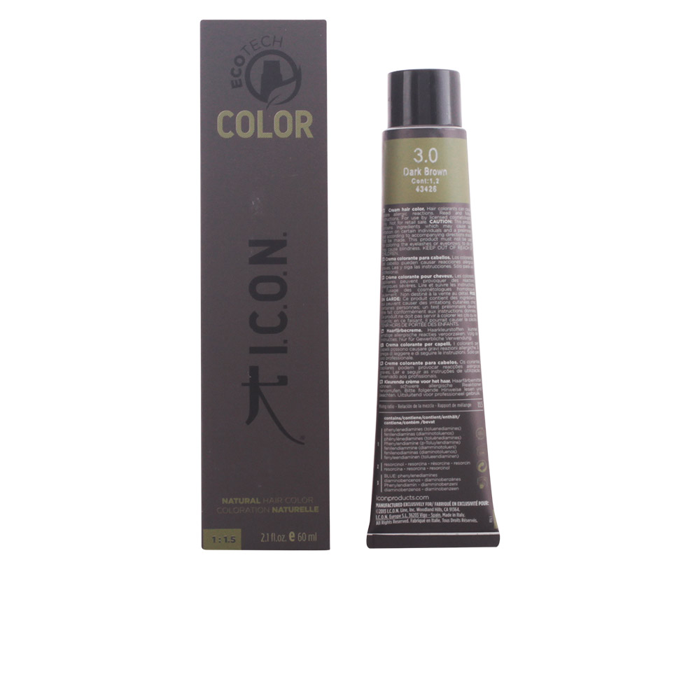 Icon Ecotech Color Natürliche Haarfarbe 4 Mittelbraun 60 ml