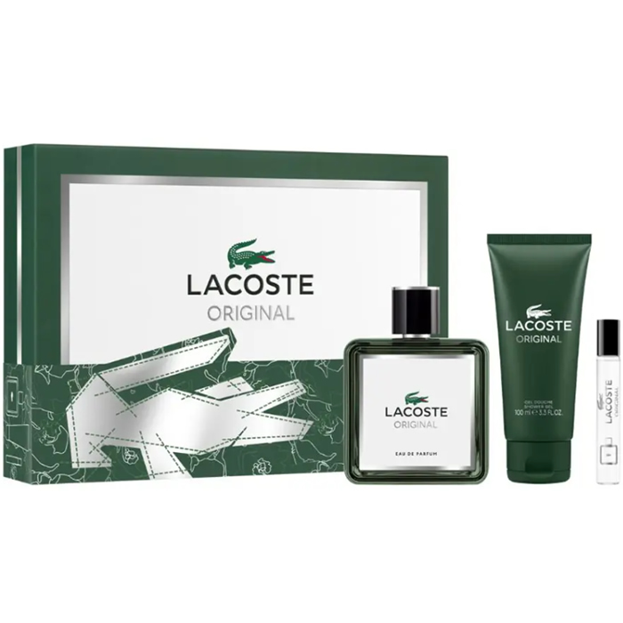 [371818] Lacoste Original Eau De Parfum Spray 100ml Æske 3 produkter