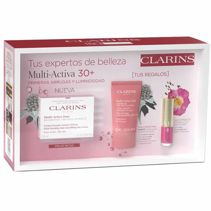 Clarins Multi-Active Day Dry Skin 50 ml Škatla s 3 izdelki