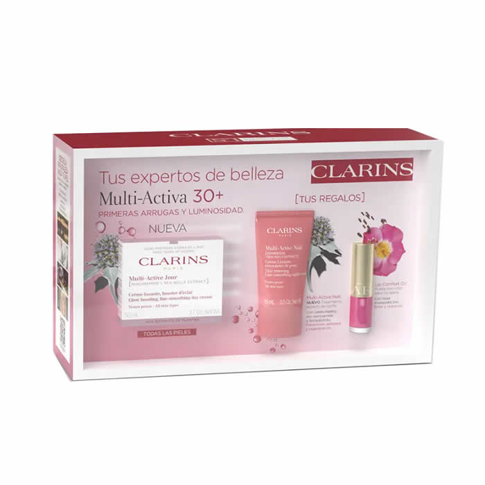Clarins Multi-Active dnevna krema za vso kožo 50 ml Set 3 izdelkov