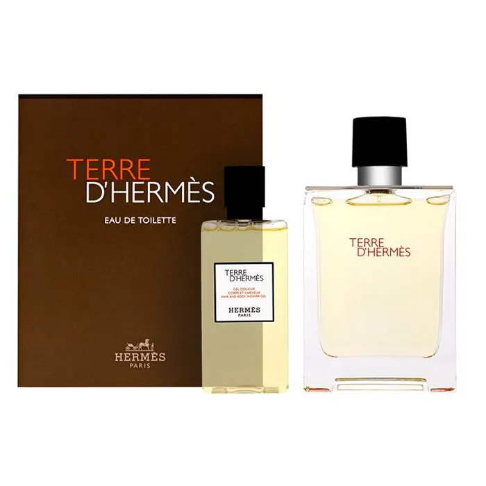 [280178] Hermès Terre D´Hermes Eau De Toilette Vaporisateur 100ml Coffret 2 Produits