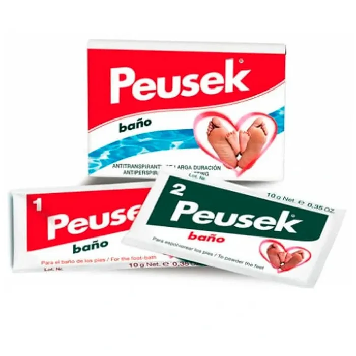 [168110] Peusek Antiperspirant Foot Bath 2 Sachets 20g