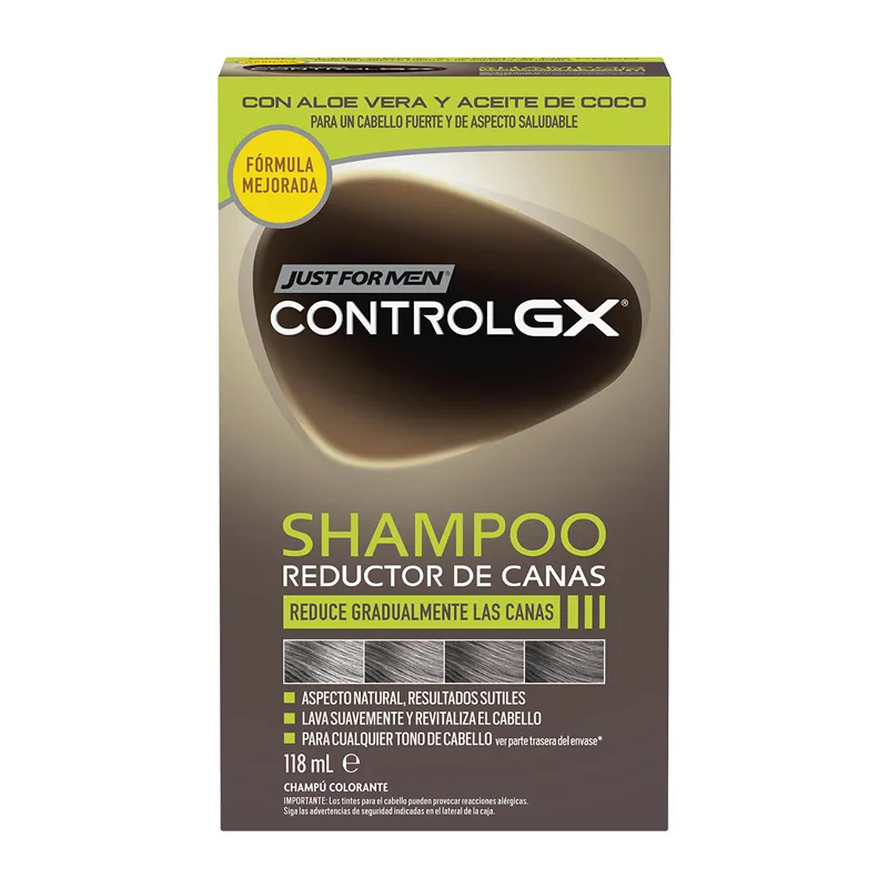 [281751] Just for Men Control Gx Shampooing Réducteur De Cheveux Gris 118ml