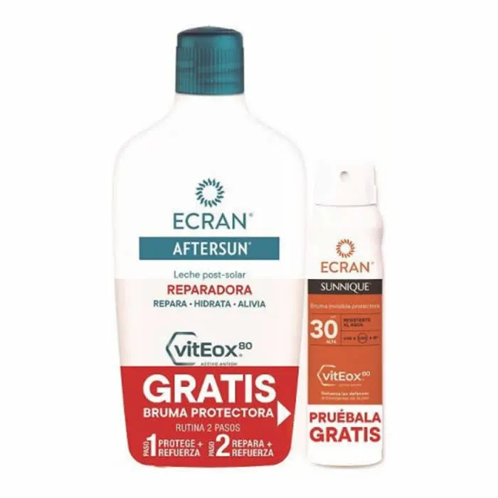 [332705] Ecran Aftersun Milk 400ml + Sunnique Spf30 Spray 75ml
