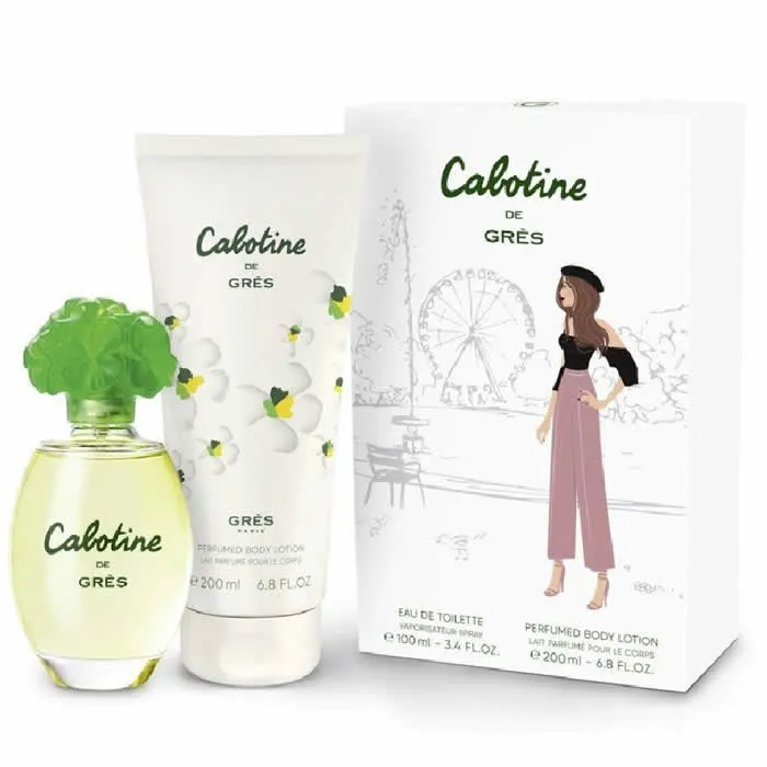 [358826] Gres Cabotine Eau De Toilette Vaporisateur 100ml Coffret 2 Produits