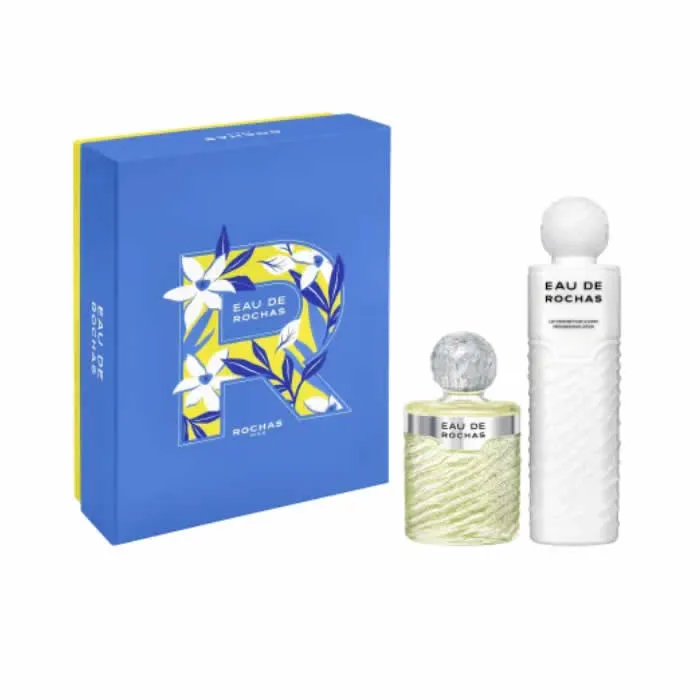 [383968] Rochas Eau De Rochas Eau De Toilette Vaporisateur 220ml Coffret 2 Produits