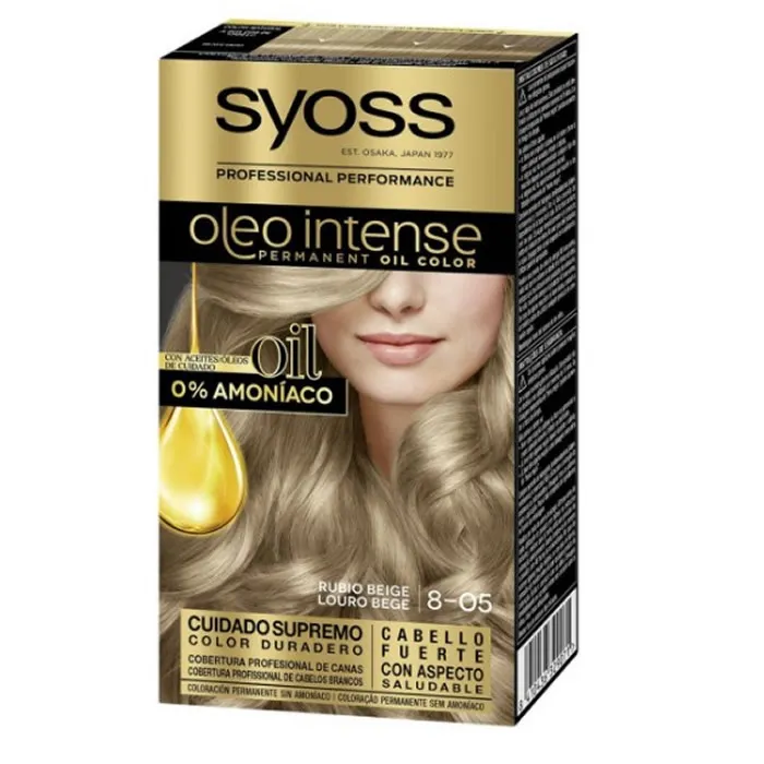[266467] Syoss Oleo Intense Permanent Hair Color 8-05 Beige Blonde