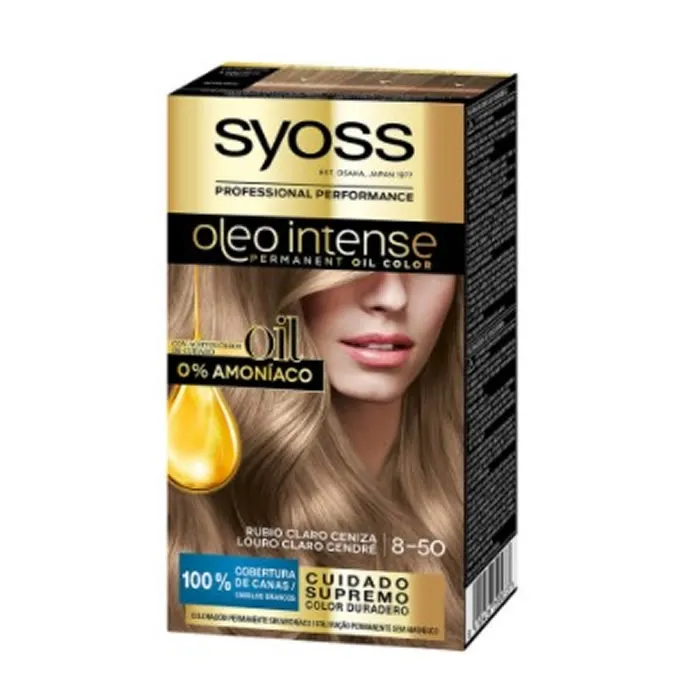 [266485] Syoss Oleo Intense Tinte Permanente 8-50 Rubio Ceniza