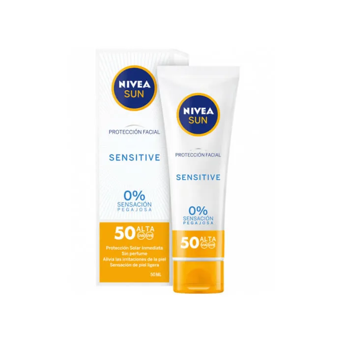 [183046] Nivea Sun Facial Sensitive Spf50 50ml