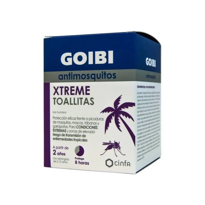 [249280] Goibi Xtreme Lingettes Anti-Moustiques 16 Unités