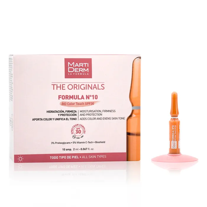 [282865] Martiderm Ampoules Formule Nº10 SPF 30 avec Couleur 30U