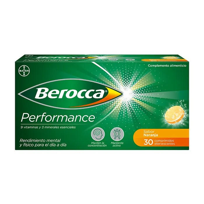 Berocca Performance 30 Comprimidos Efervescentes Naranja