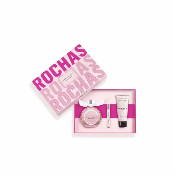 Rochas Mademoiselle Eau De Parfum Vaporisateur 90ml Coffet 3 Produits