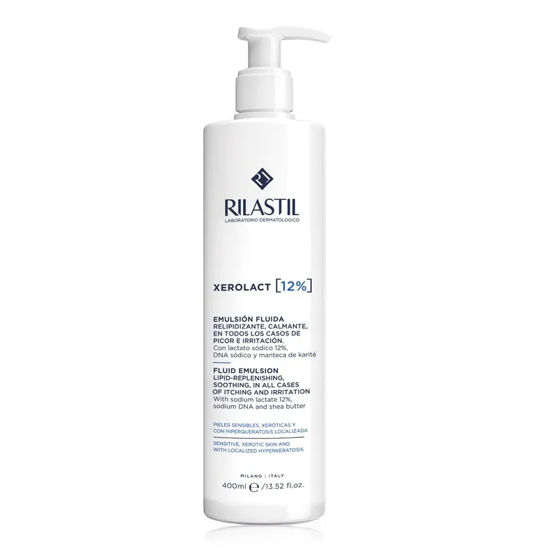 Rilastil Xerolact 12% Lait Hydratant kératorégulateur 400ml