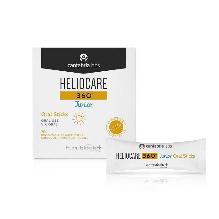 Heliocare 360º Junior Oral Sticks 20 Unités
