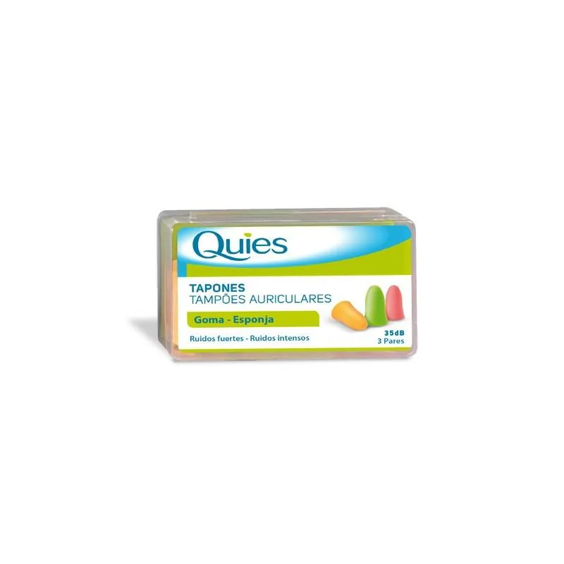 [168280] Optik Deiters Quies Rubber Plugs 6 Uds