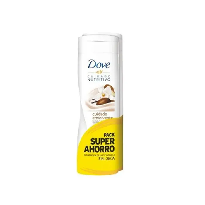 [195976] Dove Body Lotion Nutrición Esencial Vainilla Piel Seca 2x400ml