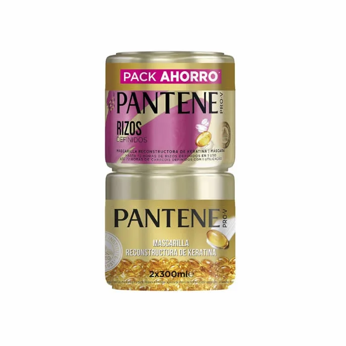 [296219] Pantene Mascarilla Reconstructora De Keratina Rizos Definidos 2x300ml
