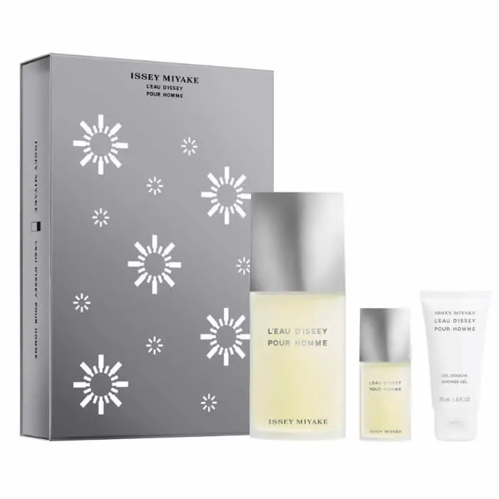 [346291] Issey Miyake L'Eau D'Issey Pour Homme Eau De Toilette Spray 125ml Set 3 Parti