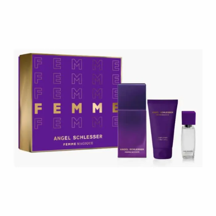 [347698] Angel Schlesser Femme Magique Eau De Toilette Spray 100ml Set 3 Parti