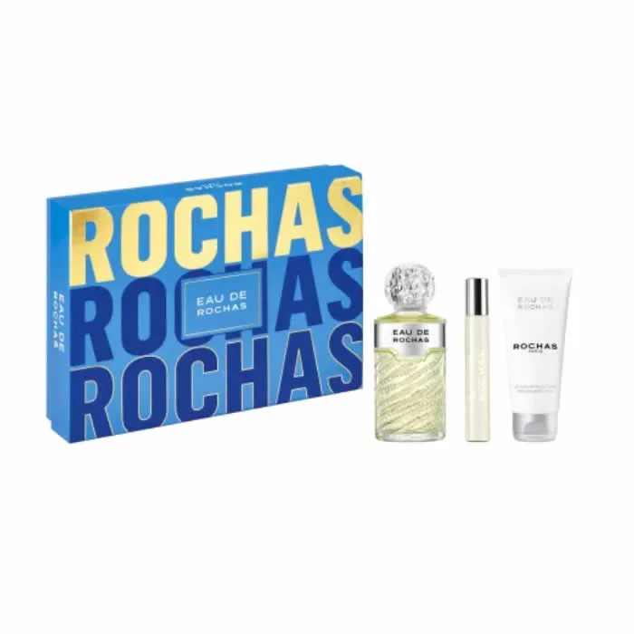 [367595] Rochas Eau De Rochas Eau De Toilette Spray 100ml Set 3 Parti