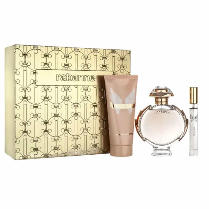[374952] Paco Rabanne Olympea Eau De Parfum Spray 80ml Set 3 Parti