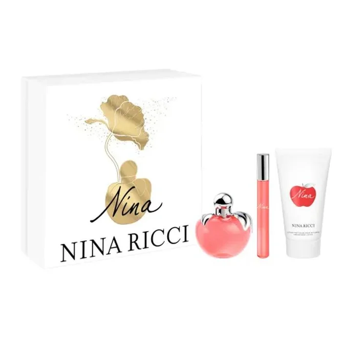 [400148] Nina Ricci Nina Eau De Toilette Spray 50ml Set 3 Pieces