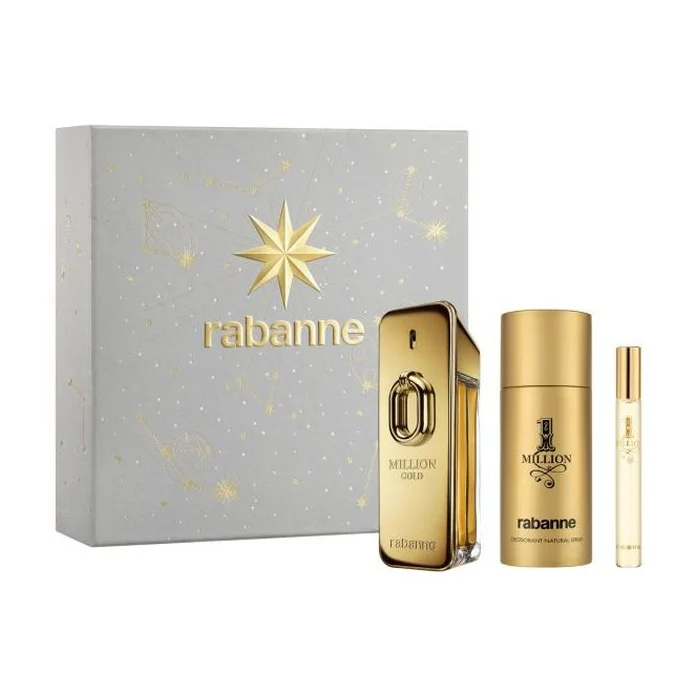 [400154] Rabanne Million Gold Eau de Parfum Intense Spray 100ml Set 3 Artikel