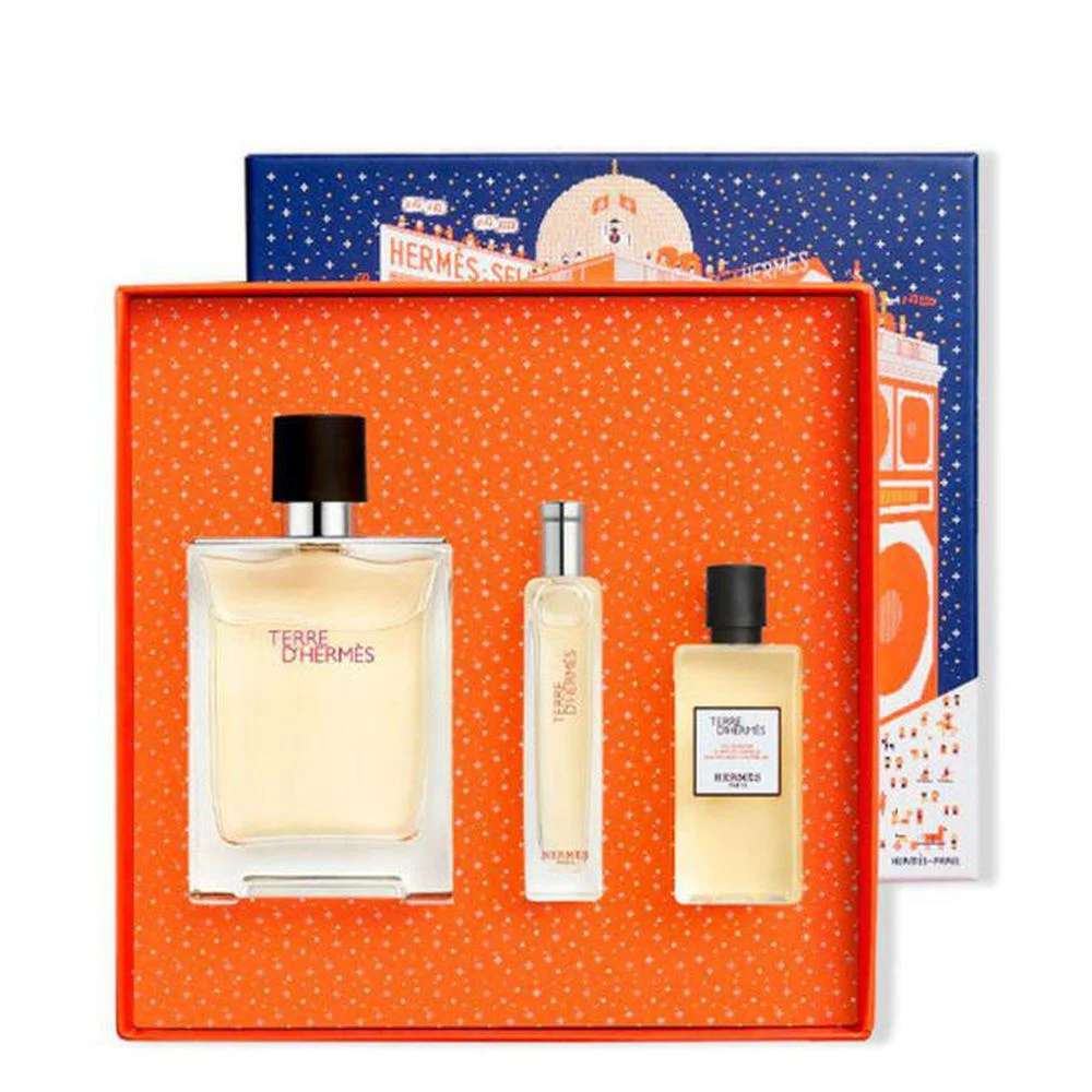 [400233] Hermès Hermes Terre Eau De Toilette 100ml Gel Corporal 40ml Spray De Viaje